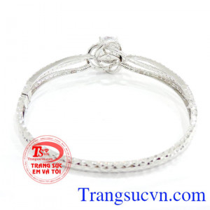 Vòng tay 18k trắng ý,Vòng tay vàng italy. 