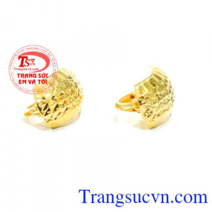 Đôi Hoa tai vàng Italy nữ chất lượng vàng đảm bảo uy tín