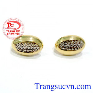 Đôi Hoa tai nữ vàng tây 18k nhập khẩu nguyên chiếc