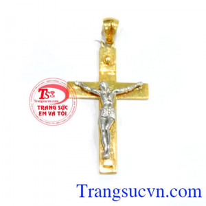 Mặt Chúa Jesu 18k , mặt vàng công giáo hình chúa Jesu trên cây thập tự, mặt vàng khắc tinh xảo 18k sáng, bền màu, mặt công giáo vàng tây thời trang, đảm bảo chất lượng, thương hiệu trang sức uy tín hàng đầu việt nam, cam kết 100% về chất lượng sản phẩm 