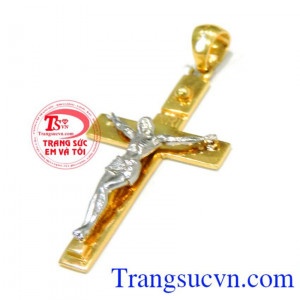 Mặt Chúa Jesu 18k , mặt vàng công giáo hình chúa Jesu trên cây thập tự, mặt vàng khắc tinh xảo 18k sáng, bền màu, mặt công giáo vàng tây thời trang, đảm bảo chất lượng, thương hiệu trang sức uy tín hàng đầu việt nam, cam kết 100% về chất lượng sản phẩm 