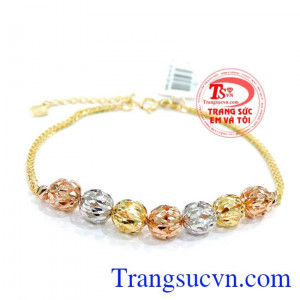 Lắc tay Thục Nữ 18k Ý bảo hành 1 năm.