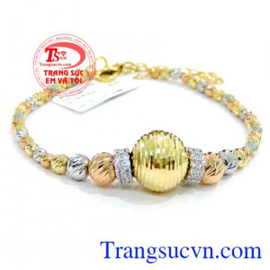 Bảo hành Lắc Quý Phái Vàng Italy 18k 1 năm. 