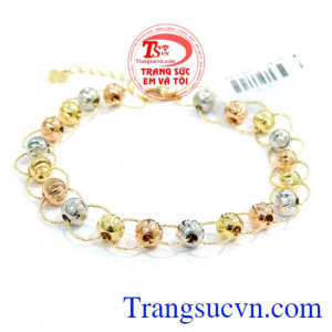 Chiếc Lắc Gắn Kết Yêu Thương 18k 750 Italy chất lượng vàng đảm bảo Uy tín. 