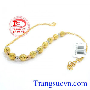 Chiếc Lắc Nữ 18k đeo tay dành cho phái Đẹp. 