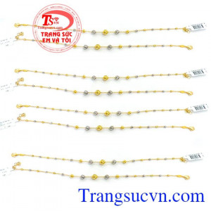 Lắc chân 18k bi Italy