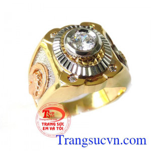 Nhẫn mã đáo thành công tinh tế,Nhẫn mã đáo thành công phù hợp đeo ngón giữa và ngón nhẫn là món quà tặng sinh nhật người tuổi Ngọ Ý nghĩa