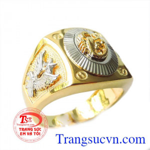 Nhẫn nam đại bàng vàng vàng hình con bọ cạp,Nhẫn nam đẹp vàng 18k 750 chất lượng đảm bảo uy tín,khách hàng ưa chuộng