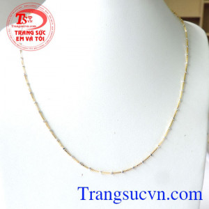 Chiếc Dây vàng 18k nhập Ý bảo hành 1 năm,Dây vàng 18k Ý được khách hàng ưa chuộng,Dây chuyền vàng thể hiện ý nghĩa may mắn,