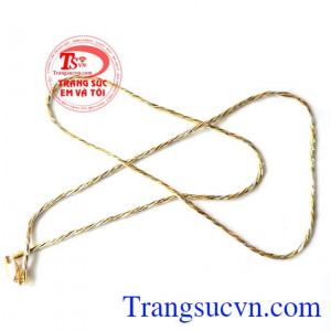 Dây Vàng Hồng Trắng 18k nhập khẩu nguyên chiếc Italy