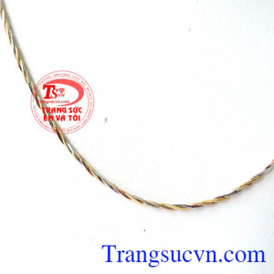 Dây Vàng Hồng Trắng 18k