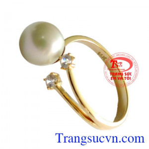 Nhẫn nữ ngọc trai may mắn dành cho nữ đeo tay, chiếc Nhẫn nữ ngọc trai may mắn là món quà sinh nhật cái là món quà khách hàng ưa chuộng, chiếc nhẫn nữ Ngọc trai dành cho phái đẹp chất lượng đảm bảo uy tín