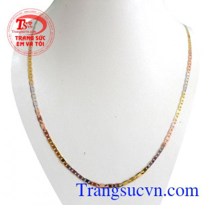 Dây chuyền italy 18k 3 màu Dây chuyền italy 18k 3 màu đẳng cấp tinh tế và quý phái,