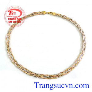 Kiềng vàng 18k ITALY bện đẹp Kiềng vàng 18k ITALY bện đẹp nhập khẩu nguyên chiếc. 