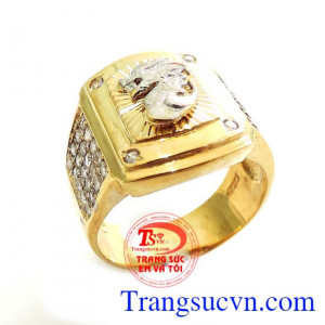 Nhẫn rồng nam vàng tây 10k sản xuất công nghệ cao cấp