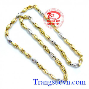 Dây chuyền nam vàng tây sang trọng