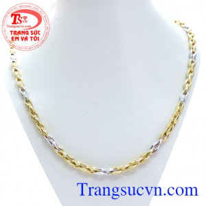 Dây chuyền nam vàng tây sang trọng