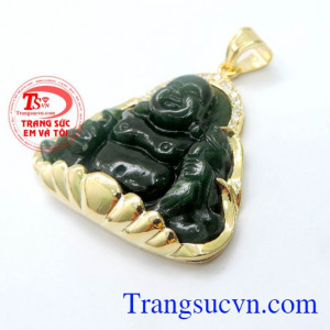 Mặt dây chuyền nam chạm khắc bọc vàng 14k sáng bóng đảm bảo chất lượng hợp thời trang, sang trọng và phong thủy