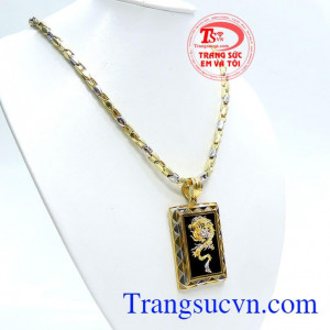 Bộ trang sức mắt xích mặt rồng