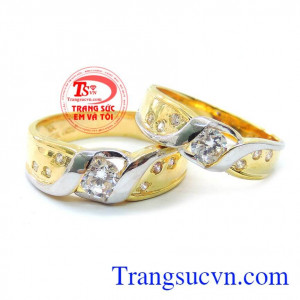 Nhẫn cưới tình yêu hạnh phúc cho tình yêu vĩnh hằng của đôi bạn trẻ