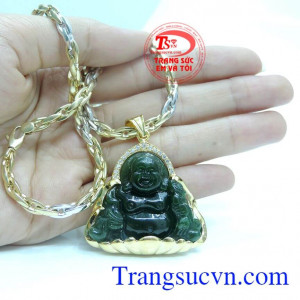 Bộ dây chuyền mặt ngọc di Lặc