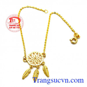 Lắc tay vàng dreamcatcher