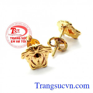 Sản phẩm hoa tai thời trang được ưu thích. Hoa tai nữ vàng xinh yêu