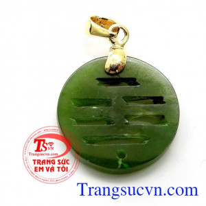 Mặt dây chữ hỉ móc vàng chất lượng cao đem lại may mắn tài lộc cho người đeo,