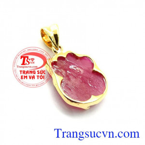 Mặt dây chuyền hồ ly bọc vàng cá tính thời trang