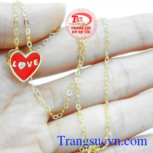 Bộ dây chuyền chữ Love
