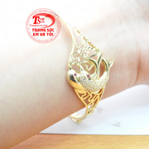 Vòng tay vàng chất lượng cao mẫu mã đẹp. Vòng tay cá heo thời trang