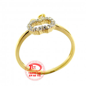 Sản phẩm được nhập khẩu từ Hàn Quốc.Hãy dành tặng chiếc nhẫn dễ thương này cho người phụ nữ ta yêu nhé