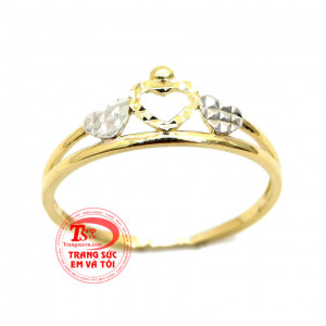 Nhẫn vàng nữ xinh xắn,Nhẫn vàng được nhập khẩu và chế tác của Hàn Quốc