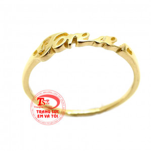 Nhẫn vàng nữ forever,Nhẫn nữ nhập khẩu Hàn Quốc,thiết kế đơn giản nhưng không kém phần tinh tế