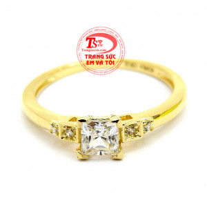 Sản phẩm được nhập khẩu Hàn Quốc,bảo hành uy tín.Nhẫn vàng nữ cổ điển