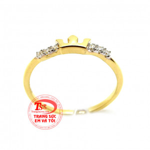 Nhẫn vàng nữ vương miện,Chiếc nhẫn xinh xắn được nhập khẩu từ Hàn quốc
