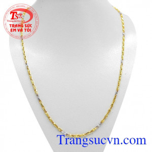 Dây chuyền vàng nữ cá tính 10k,Dây chuyền được chế tác đẹp, hợp thời trang,dễ dàng kết hợp với mặt dây,các phụ kiện khác.Sản phẩm được bảo hành uy tín trên toàn quốc.Dây chuyền vàng nữ cá tính 10k