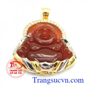 Mặt dây chuyền nam mã não thiên nhiên đeo phong thủy