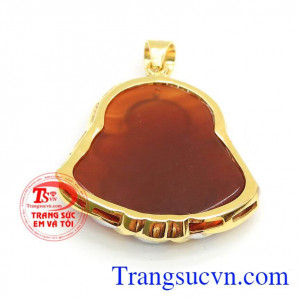 Mặt nam phật di lặc bọc vàng