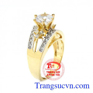 Nhẫn vàng Hàn Quốc đẹp được sản xuất theo công nghệ mới của Hàn Quốc,Sản phẩm được chế tác 3D vô cùng tinh tế,đẳng cấp sang trọng,sản phẩm được các chị em phụ nữ ưa thích