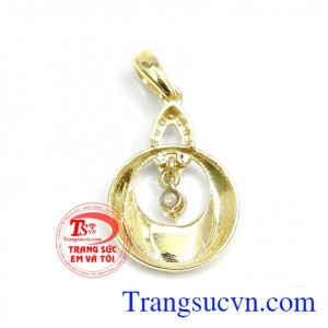 Mặt dây vàng đính đá nhập khẩu