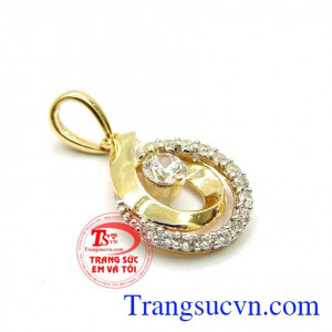 Mặt dây chuyền vàng tây nhập khẩu Hàn mẫu mã đẹp chất lượng cao,