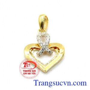 Mặt dây chuyền nữ Hàn Quốc nhỏ xinh thiết kế thời trang,