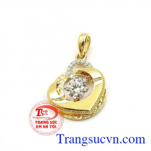 Mặt dây chuyền nữ Hàn Quốc đính đá kiểu dáng đẹp thời trang,