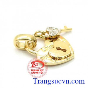 Mặt dây chuyền vàng tây nhập khẩu Korea, Mặt dây chuyền nữ vàng tây,