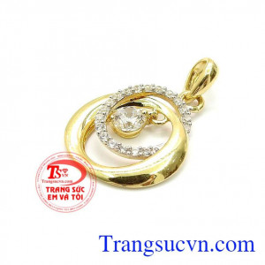 Mặt dây vàng tây 10k,