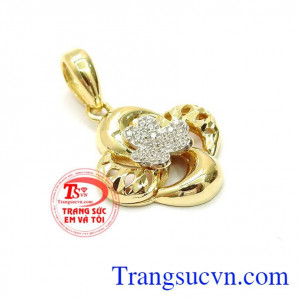 Mặt dây chuyền vàng tây nhập khẩu Korea,