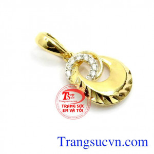 Mặt dây chuyền vàng 10k Hàn Quốc, Mặt dây nữ vàng tây chất lượng cao mẫu mã đẹp,