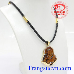 Bộ dây chuyền nam phật Di Lặc bọc vàng chất lượng lượng đảm bảo