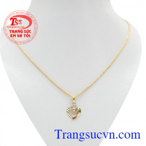 Bộ dây nữ trái tim nhập khẩu dành cho bạn nữ tinh tế thời trang,